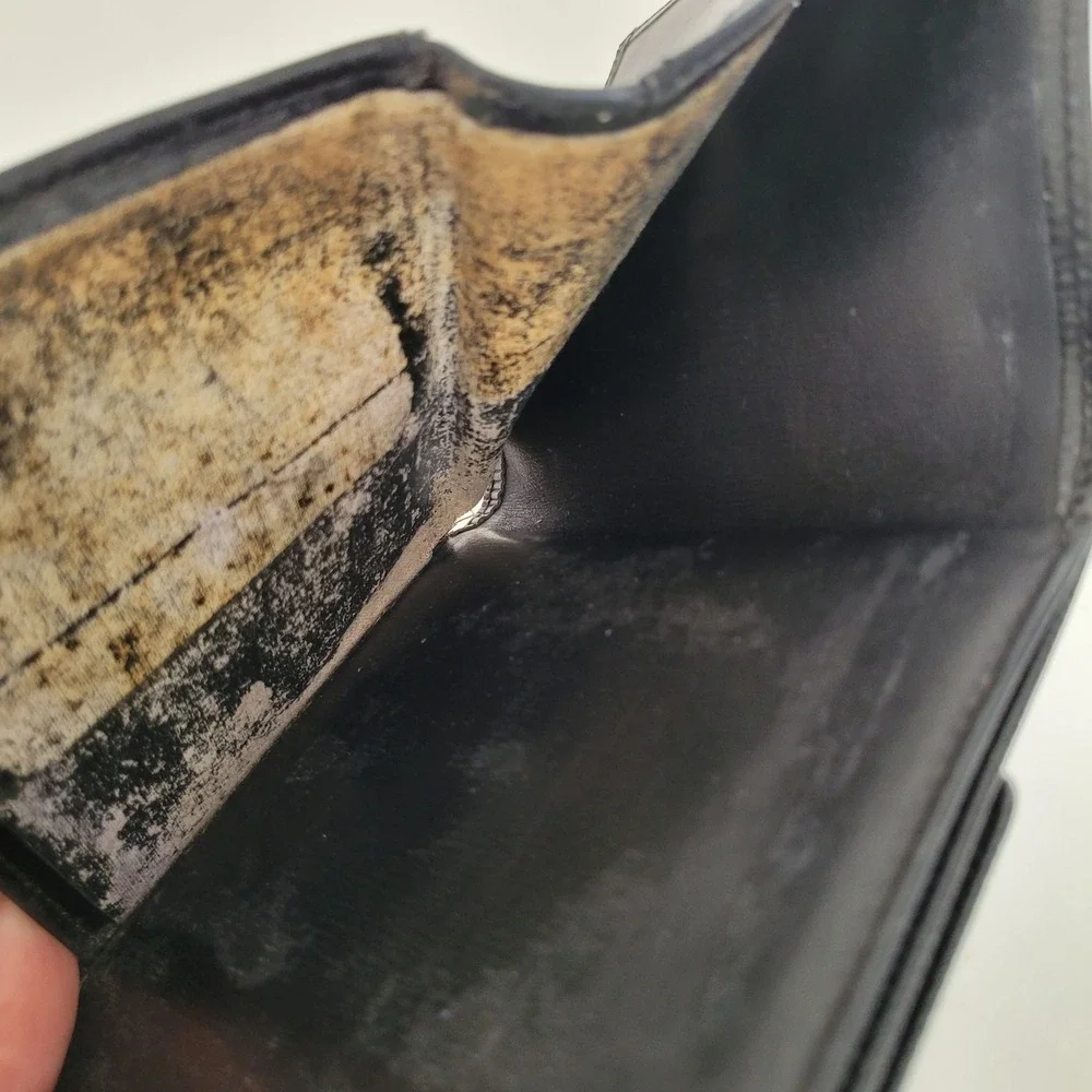 Louis Vuitton Portefeuille Elise Wallet Black Epi Leather Trifold M63632